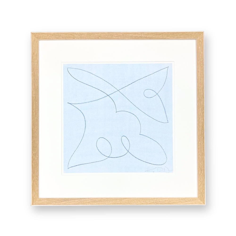 Map in Blue 