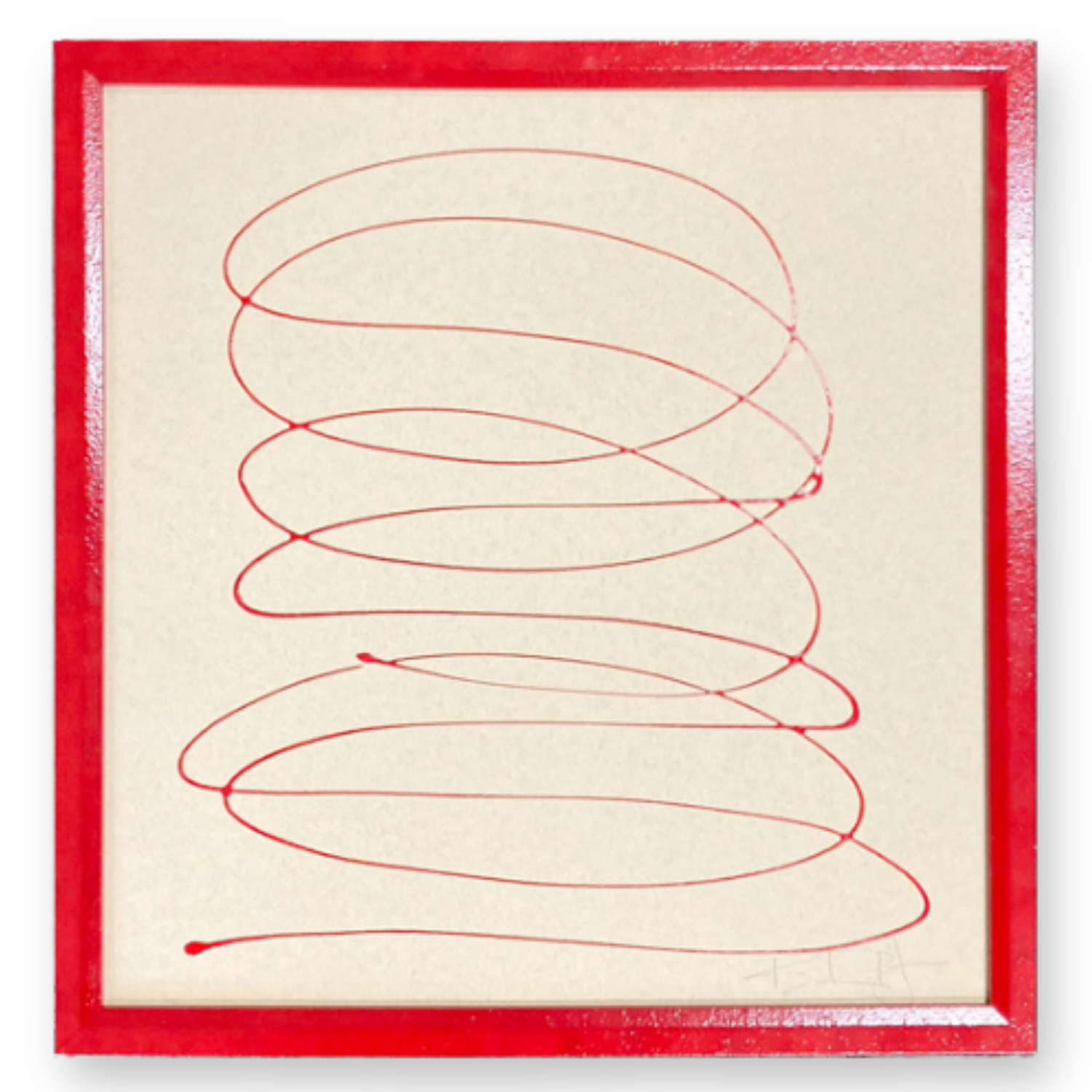 Motion in Red on Tan