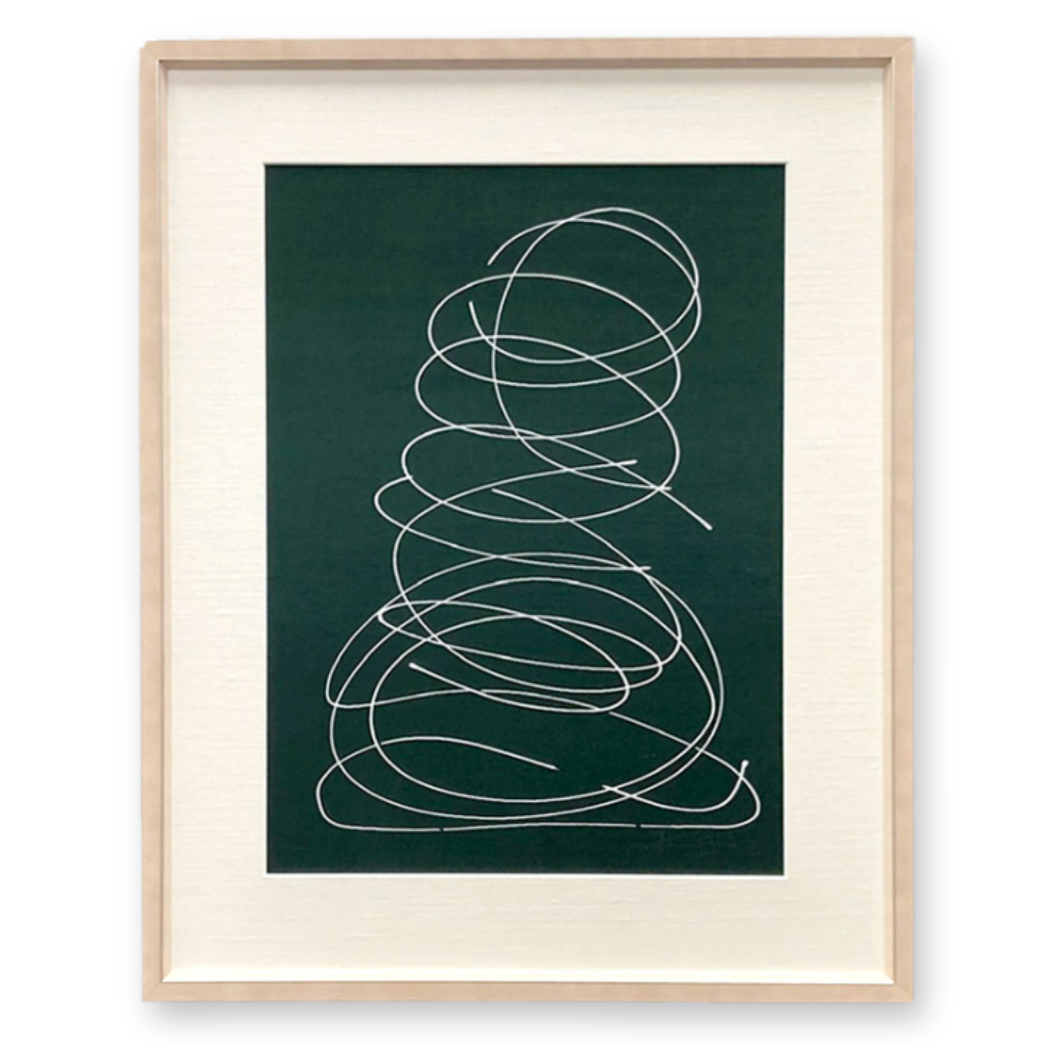 Brainstorm on Deep Green Silk No. 1