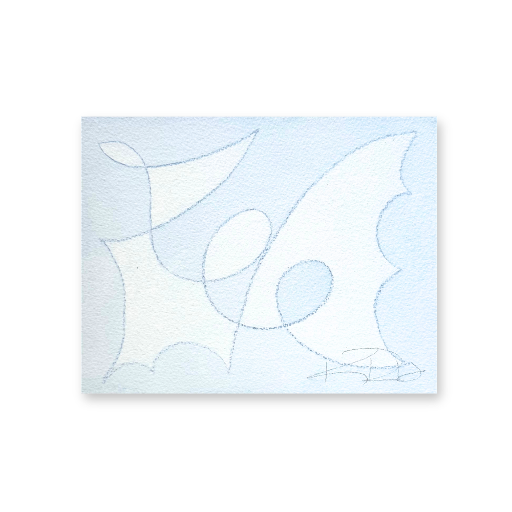 Map in Soft Blue