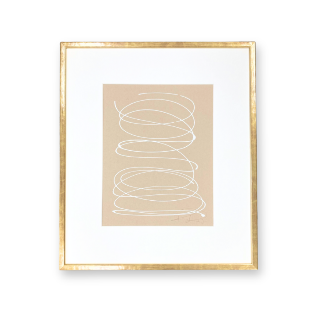 Motion in White on Tan