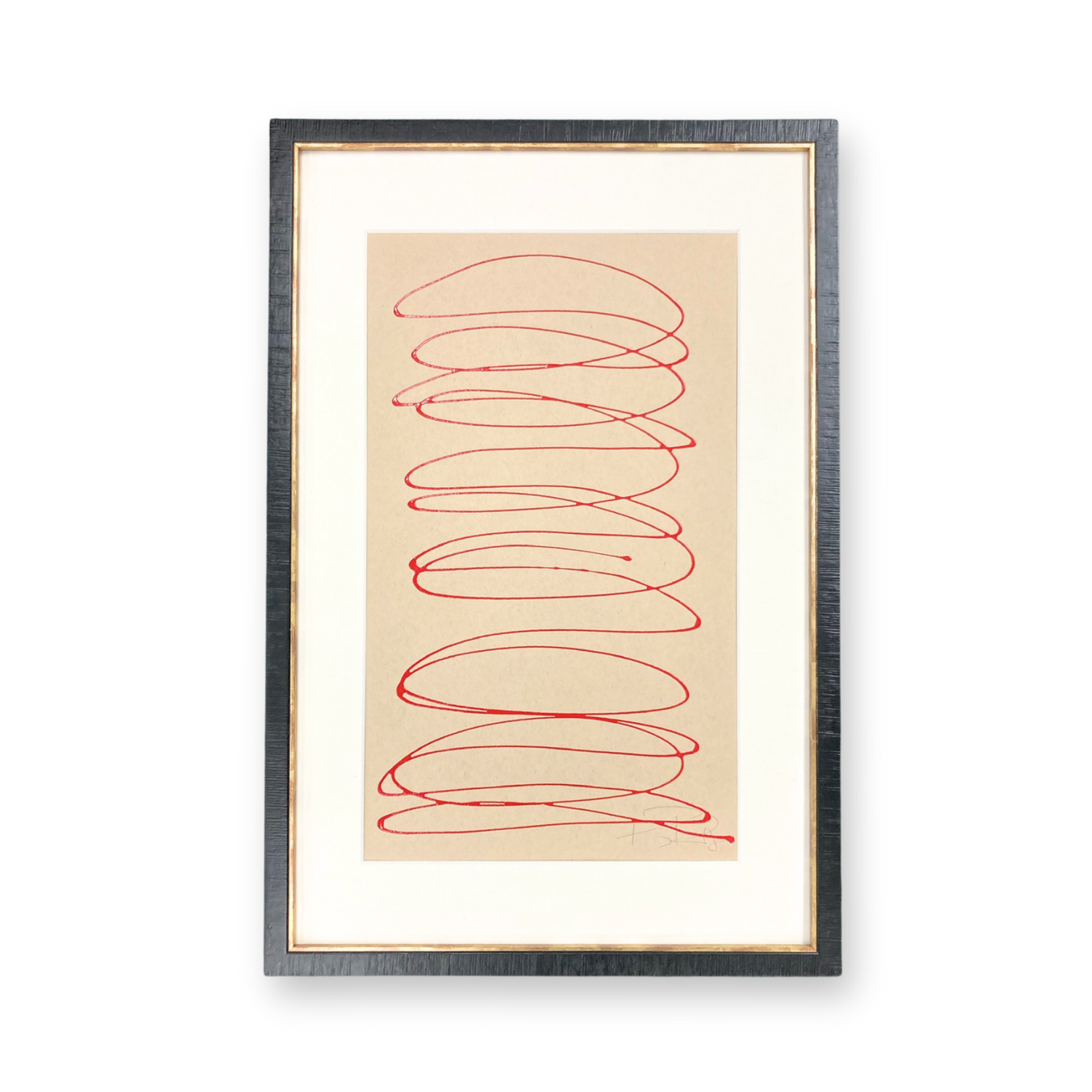 Motion in Red on Tan