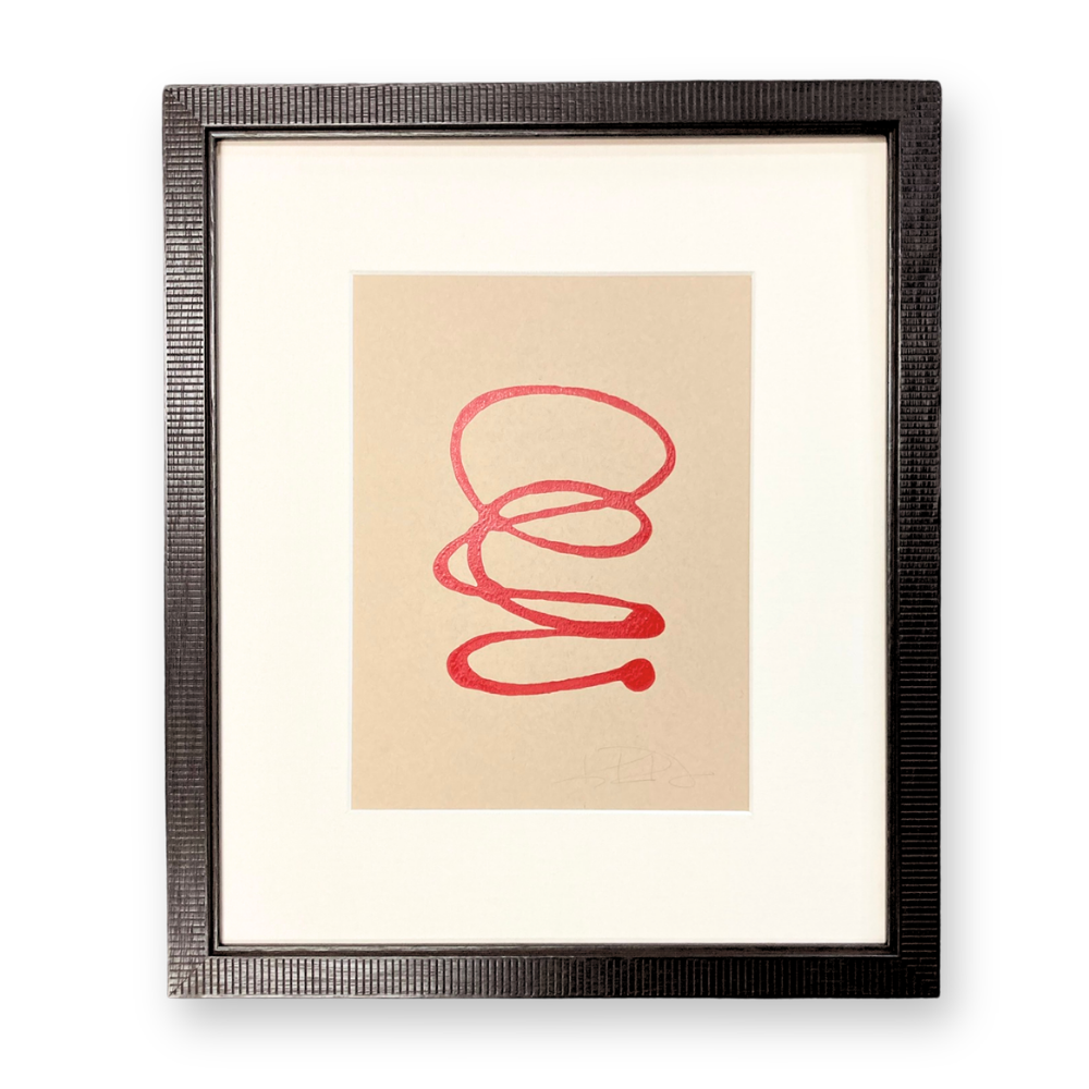 Motion in Red on Tan