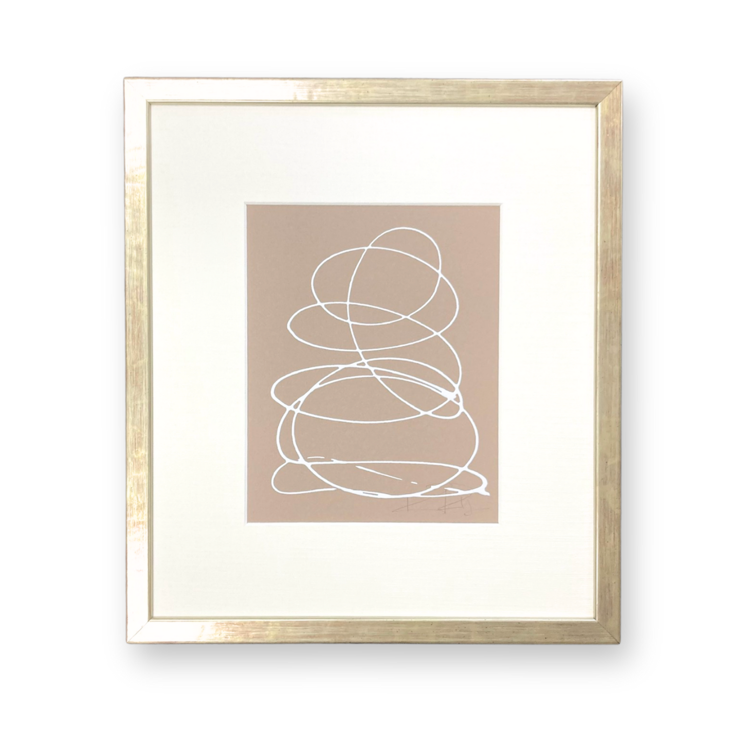 Brainstorm in White on Light Brown