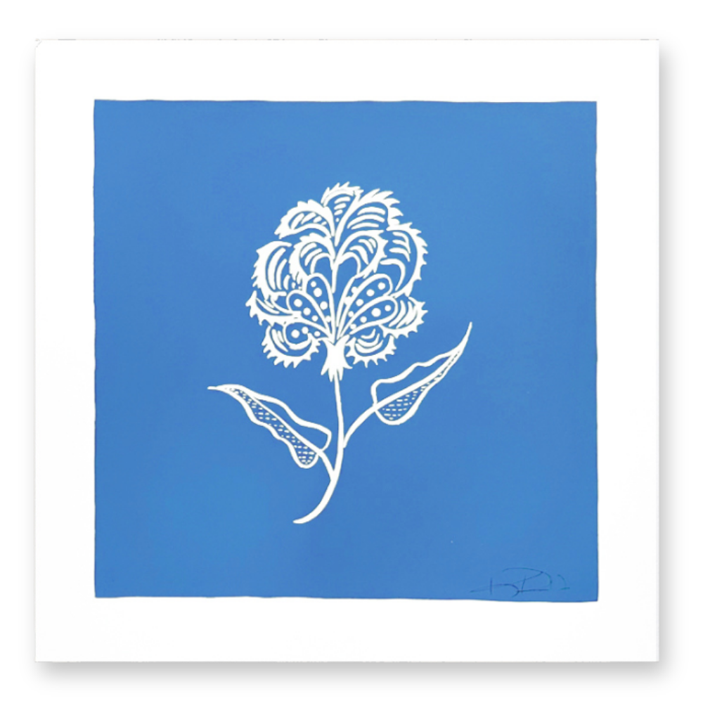 Bengal Botanical No. 1  on Blue