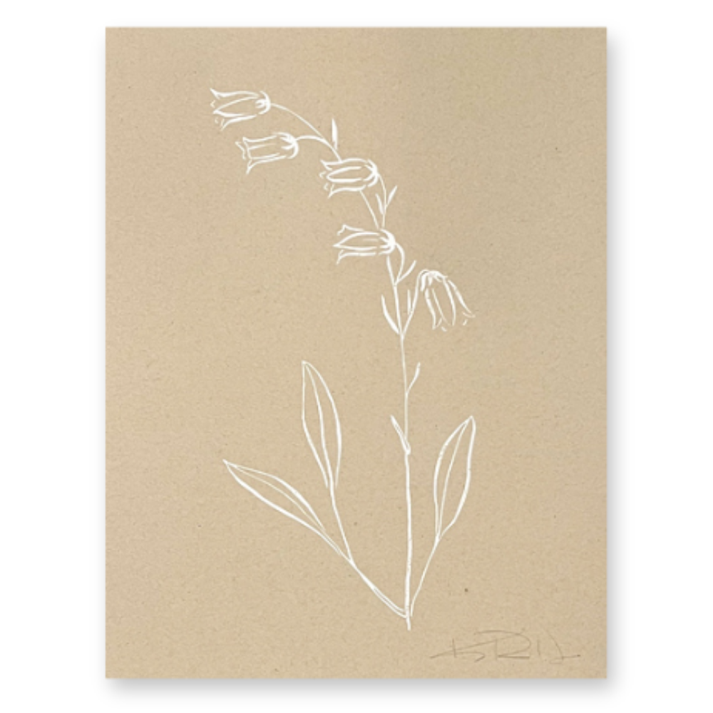 Botanicals No. 2 White on Tan
