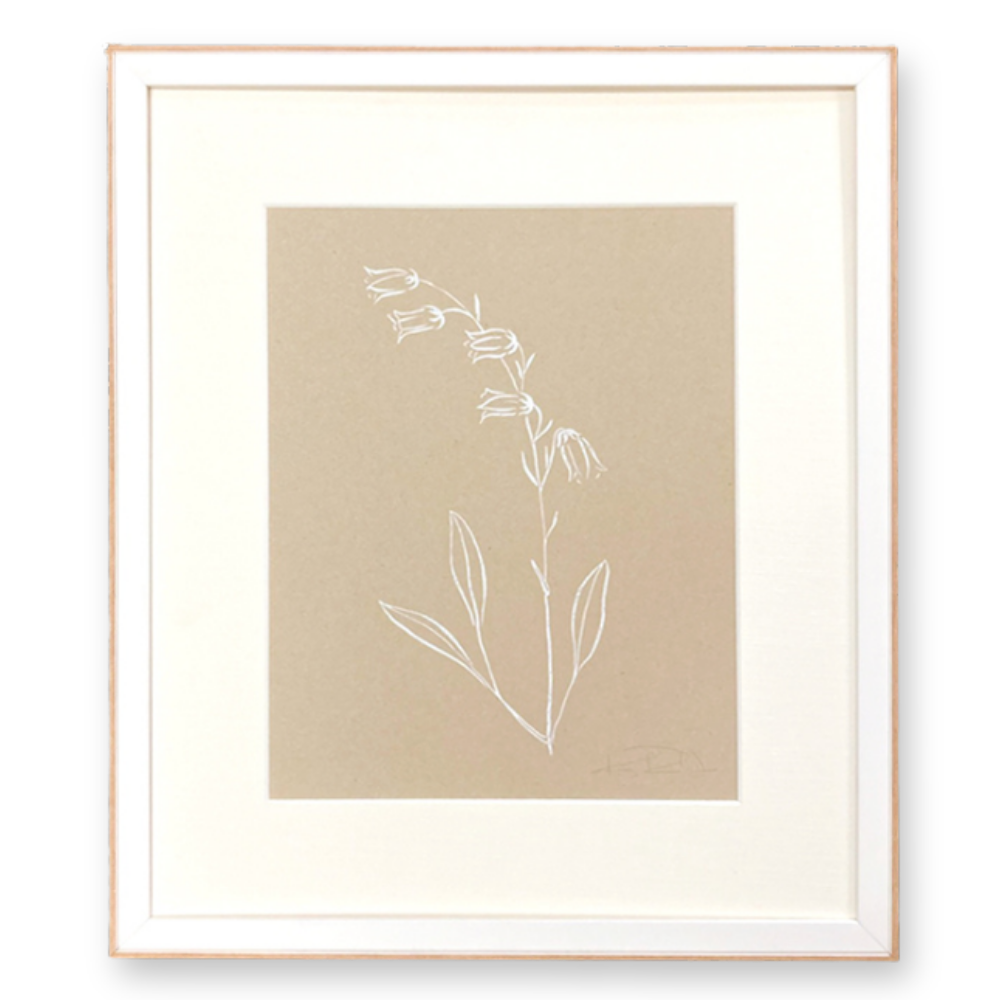 Botanicals No. 2 White on Tan