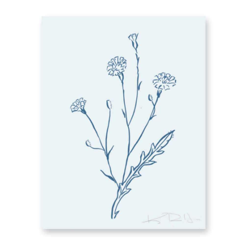 Botanicals in Blue No. 4