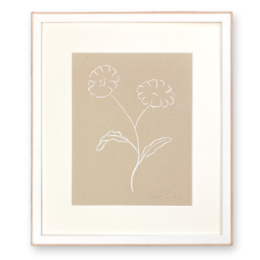 Botanicals No. 5 White on Tan