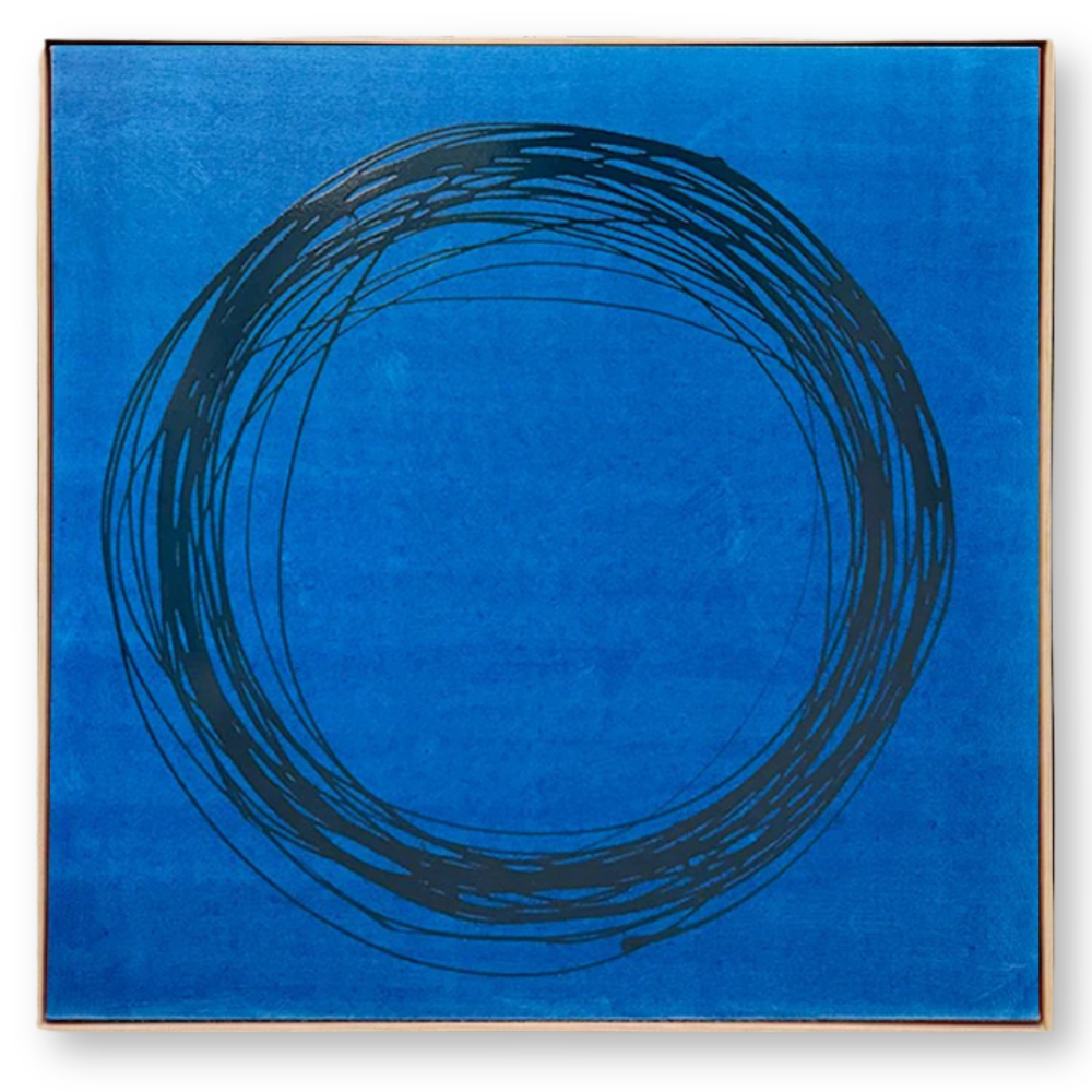Circle on Blue