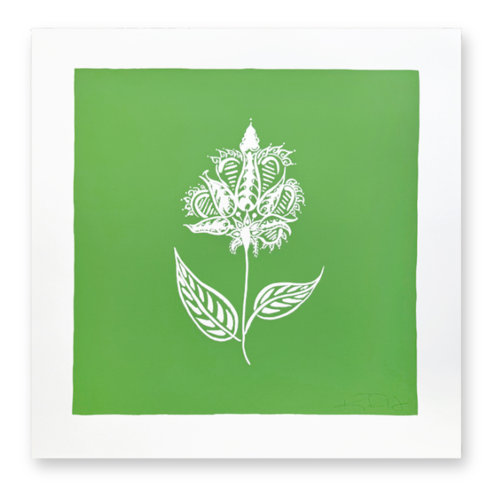Bengal Botanical No. 2 on Green