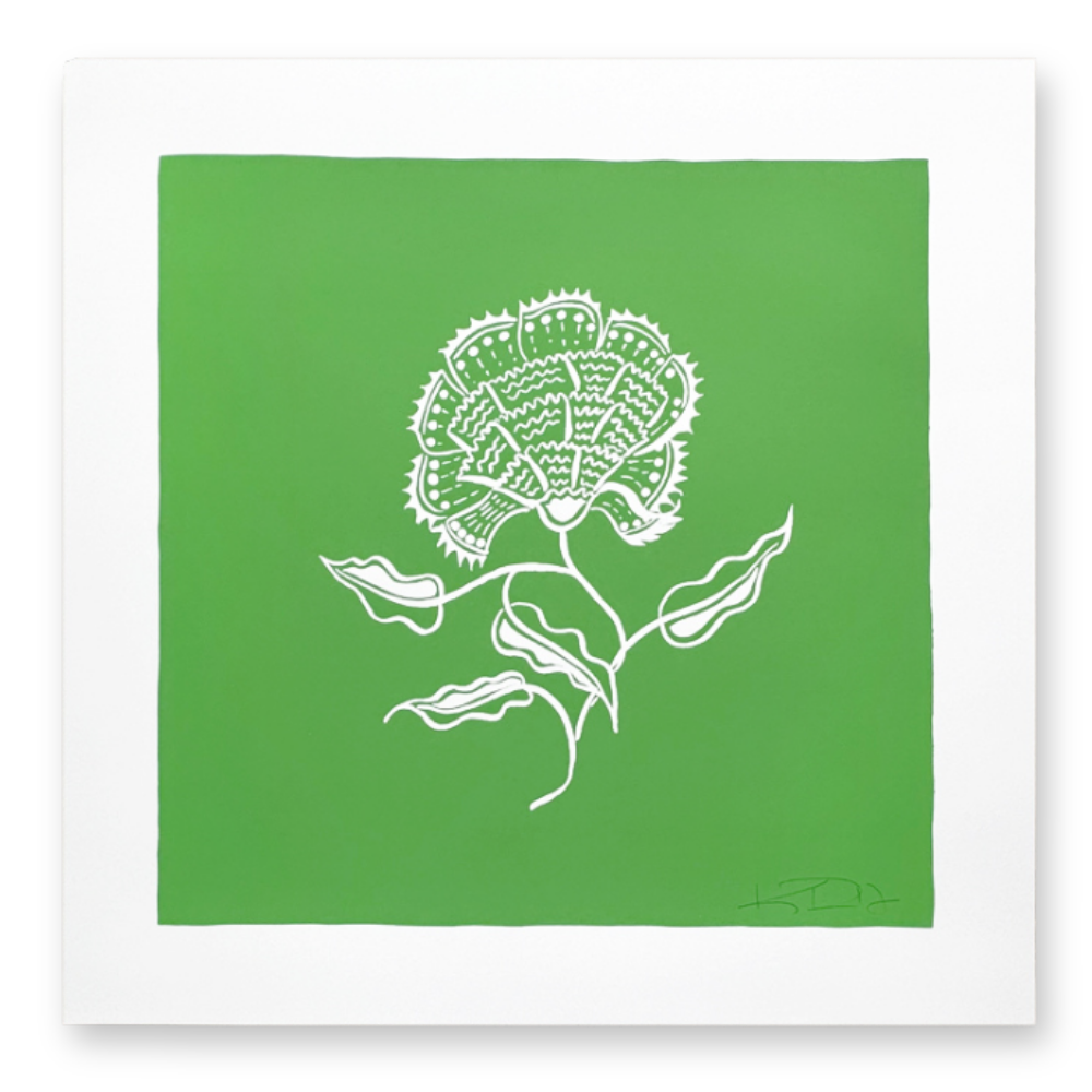 Bengal Botanical No. 3 on Green