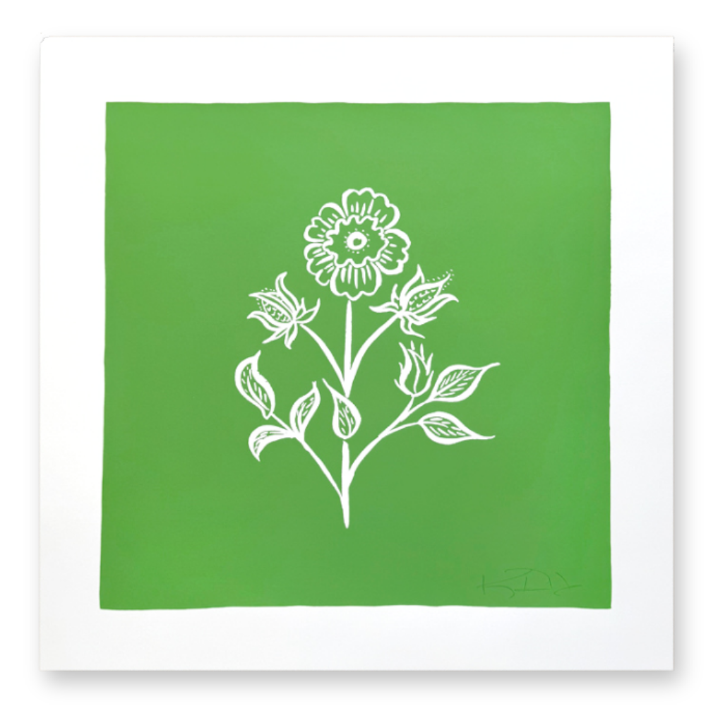 Bengal Botanical No. 5 on Green