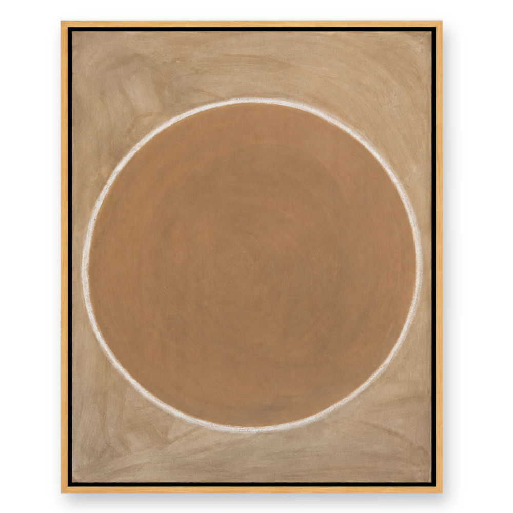Brown Circle Canvas